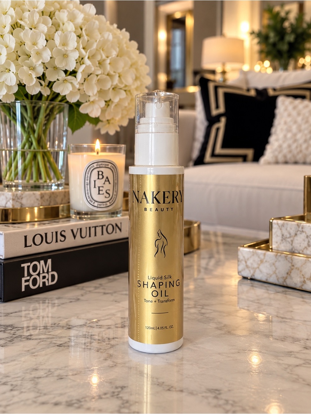 Nakery Beauty Liquid Silk Shaping Oil Tone + Transform 4.05 oz NEW